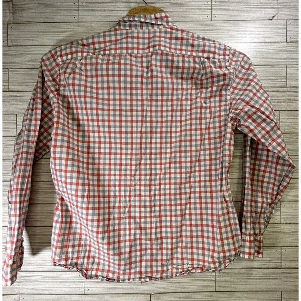 J.Crew Men's Slim Untucked Gingham Casual Lightweight Shirt 100% Cotton‎ Sz XL